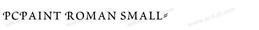 PCPaint Roman Small字体转换